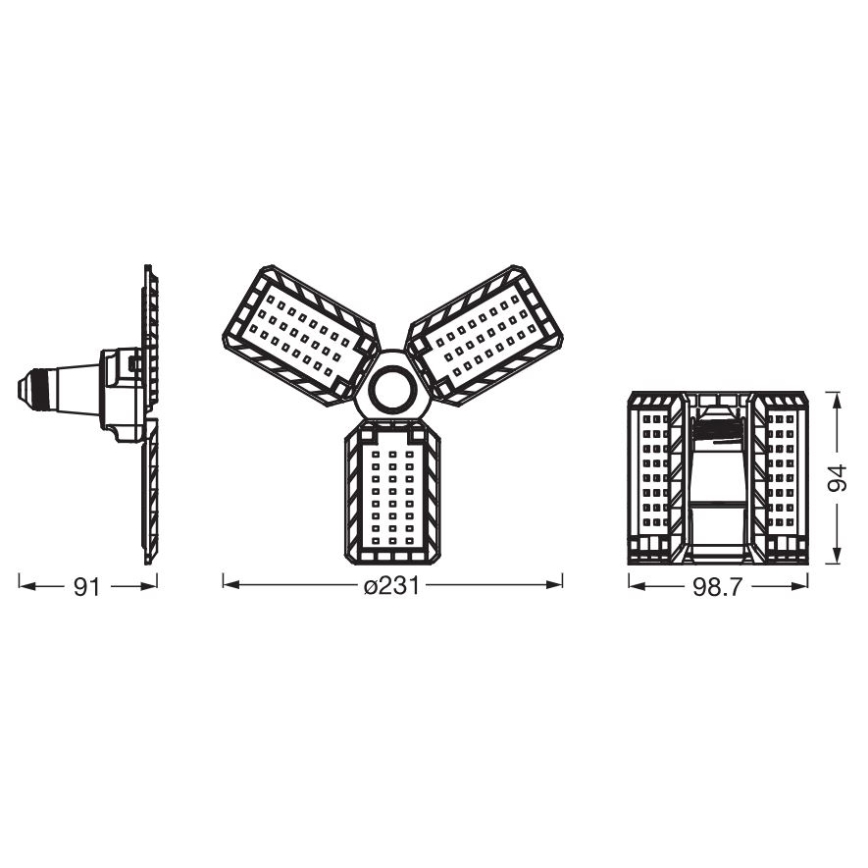 Bombilla LED HIGHBAY E27/17W/230V 4000K - Ledvance