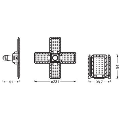 Bombilla LED HIGHBAY E27/23W/230V 4000K - Ledvance