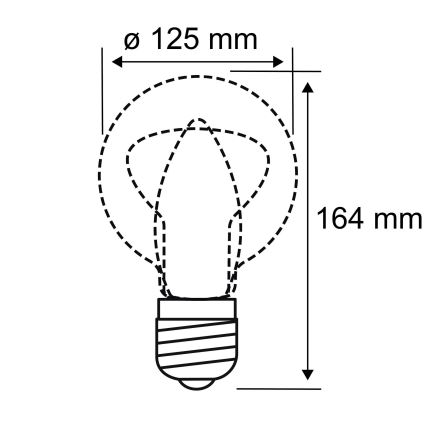 Bombilla LED INNER G125 E27/3,5W/230V 1800K - Paulmann 28881