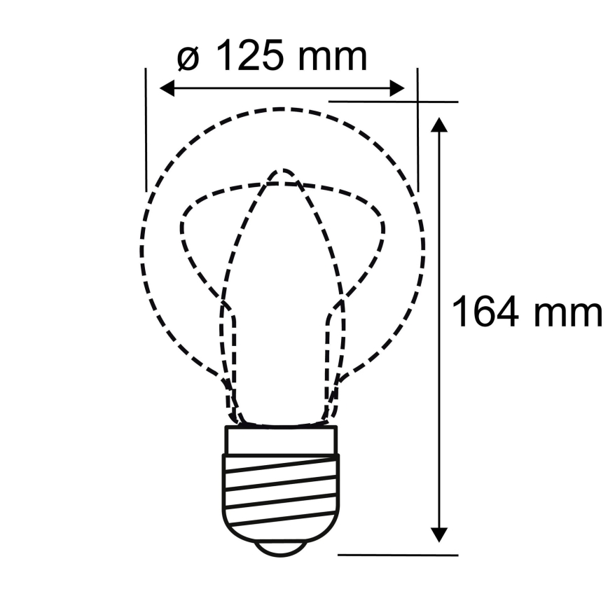 Bombilla LED INNER G125 E27/3,5W/230V 1800K - Paulmann 28881