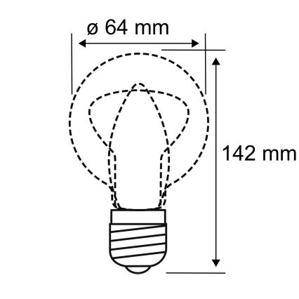 Bombilla LED INNER ST64 E27/3,5W/230V 1800K - Paulmann 28880