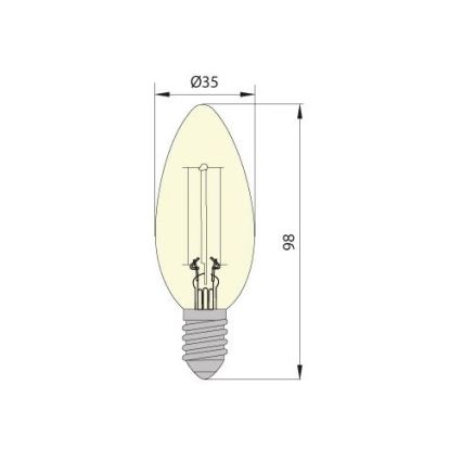 Bombilla LED LEDSTAR CLASIC E14/5W/230V 3000K