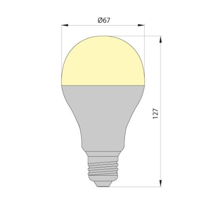 Bombilla LED LEDSTAR ECO E27/10W/230V