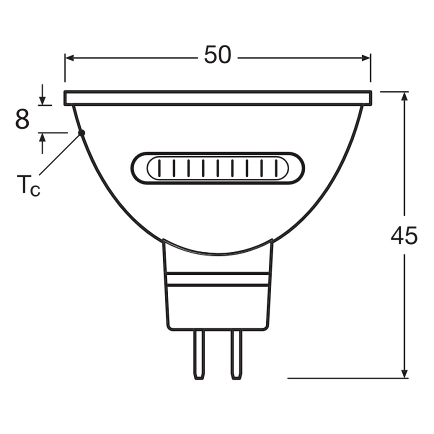 Bombilla LED MR16 GU5,3/5,6W/12V 2700/4000/6500K 36° - Osram