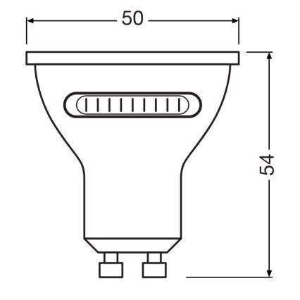 Bombilla LED PAR16 GU10/4,2W/230V 2700/4000/6500K 36° - Osram