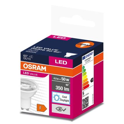 Bombilla LED PAR16 GU10/4,5W/230V 6500K 60° - Osram