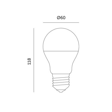 Bombilla LED para cultivo de plantas PLANTY E27/11W/230V 1200K blanco