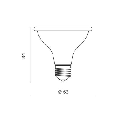 Bombilla LED para cultivo de plantas PLANTY E27/7W/230V 1200K blanco