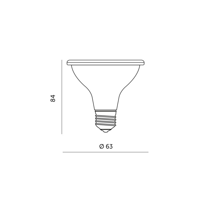 Bombilla LED para cultivo de plantas PLANTY E27/7W/230V 1200K negro
