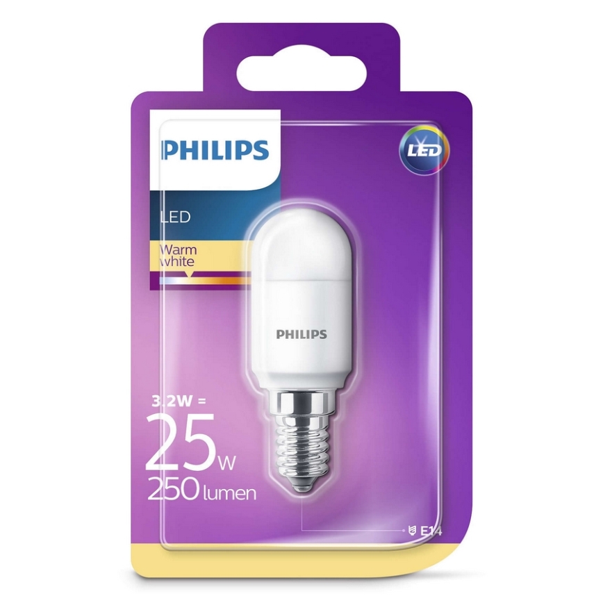 Bombilla LED para el frigorífico Philips E14/3,2W/230V 2700K