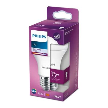 Bombilla LED Philips A60 E27/10W/230V 4000K