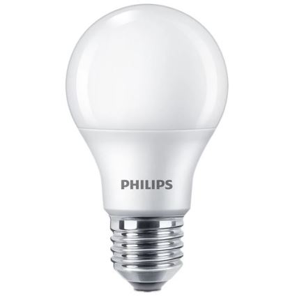 Bombilla LED Philips A60 E27/8W/230V 3000K