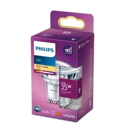 Bombilla LED Philips PAR16 GU10/3,5W/230V 2700K