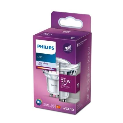 Bombilla LED Philips PAR16 GU10/3,5W/230V 4000K