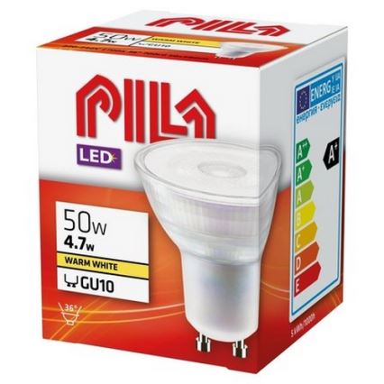 Bombilla LED Philips Pila PAR16 GU10/4,7W/230V 2700K