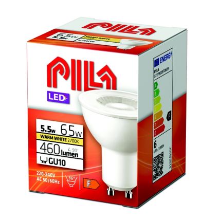 Bombilla LED Philips Pila PAR16 GU10/5,5W/230V 2700K