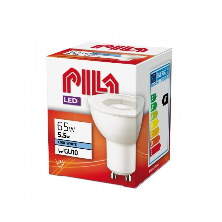 Bombilla LED Philips Pila PAR16 GU10/5,5W/230V 4000K