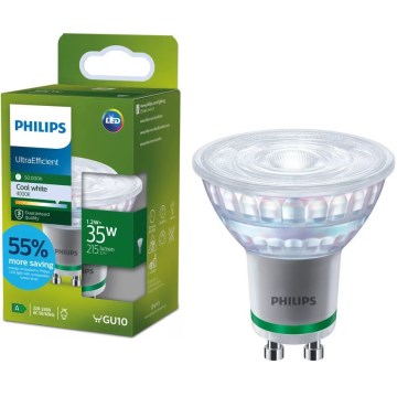 Bombilla LED Philips ULTRAEFFICIENT PAR16 GU10/1,2W/230V 4000K