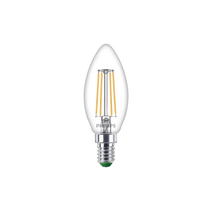 Bombilla LED Philips ULTRAEFFICIENT VINTAGE B35 E14/1,2W/230V 2700K
