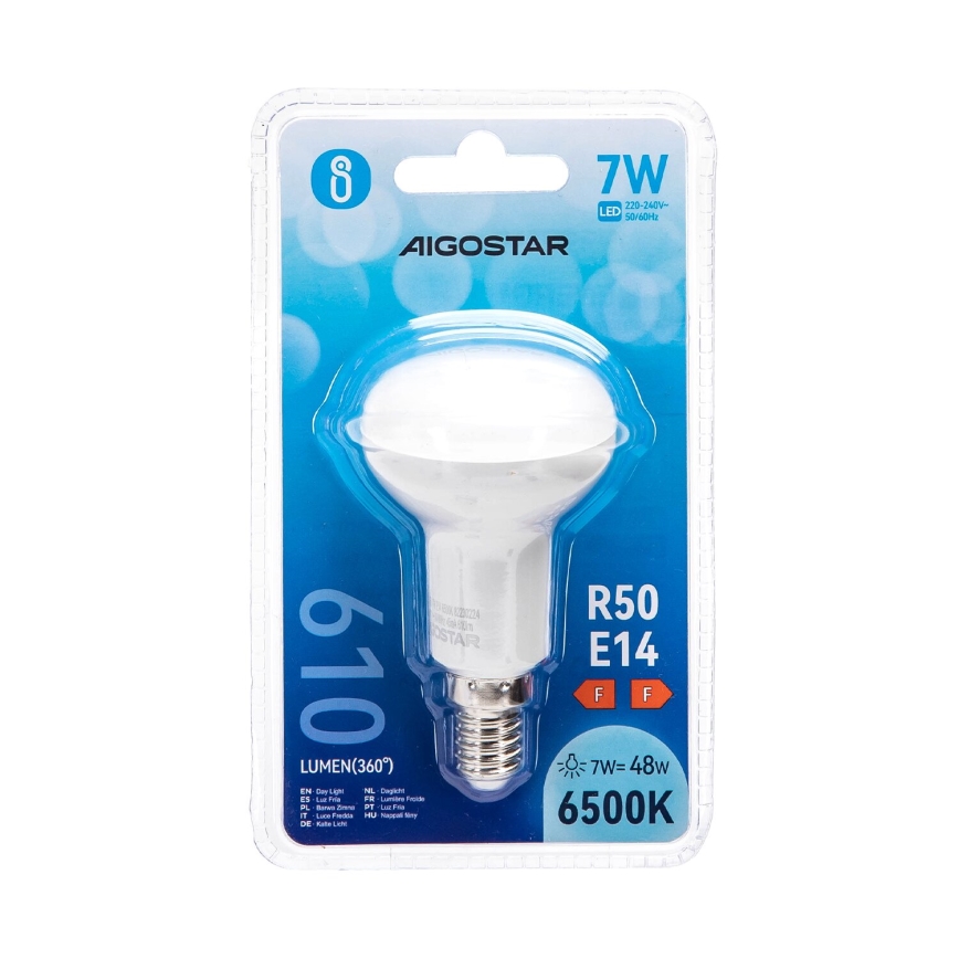 Bombilla LED R50 E14/7W/230V 6500K - Aigostar