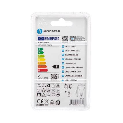 Bombilla LED R50 E14/7W/230V 6500K - Aigostar