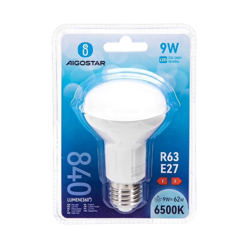 Bombilla LED R63 E27/9W/230V 6500K - Aigostar