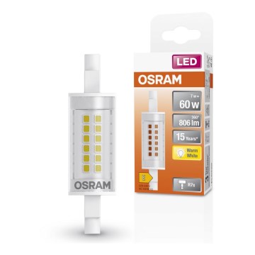 Bombilla LED R7s/7W/230V 2700K 78 mm - Osram