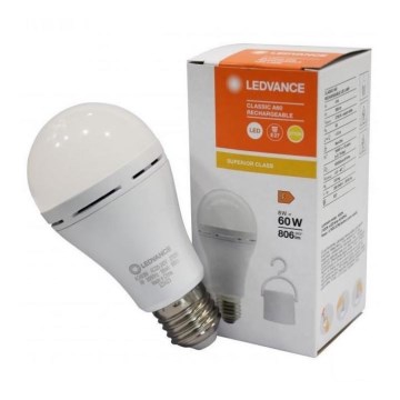 Bombilla LED RECARGABLE A60 E27/8W/230V 2700K - Ledvance