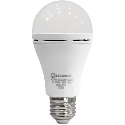 Bombilla LED RECARGABLE A60 E27/8W/230V 2700K - Ledvance