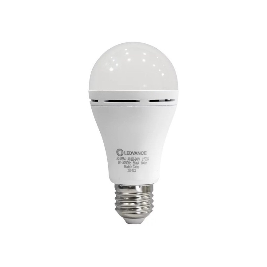 Bombilla LED RECHARGEABLE A60 E27/8W/230V 2700K - Ledvance