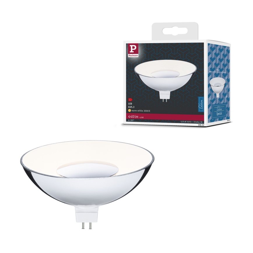 Bombilla LED reflectora GU5,3/4,9W/12V 3000K - Paulmann 28802