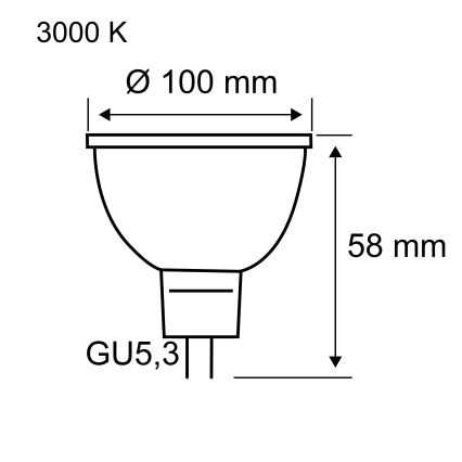 Bombilla LED reflectora GU5,3/4,9W/12V 3000K - Paulmann 28802