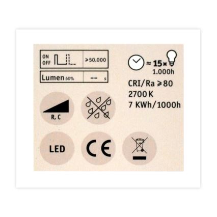 Bombilla LED reflectora regulable GU5,3/6,5W/12V 2700K - Paulmann 28758