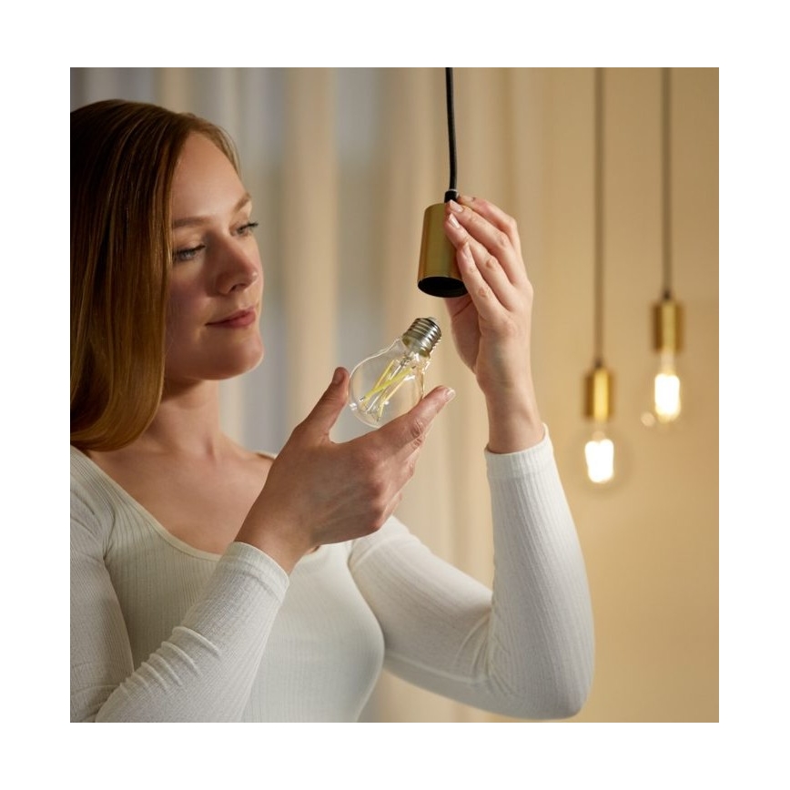 Bombilla LED regulable FILAMENT A60 E27/6,7W/230V 2700-6500K CRI 90 Wi-Fi - WiZ