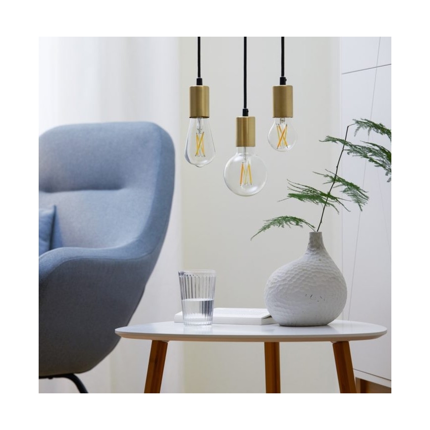 Bombilla LED regulable FILAMENT A60 E27/6,7W/230V 2700-6500K CRI 90 Wi-Fi - WiZ