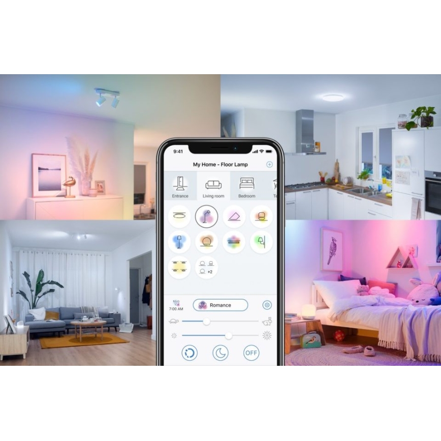 Bombilla LED regulable FILAMENT A60 E27/6,7W/230V 2700-6500K CRI 90 Wi-Fi - WiZ