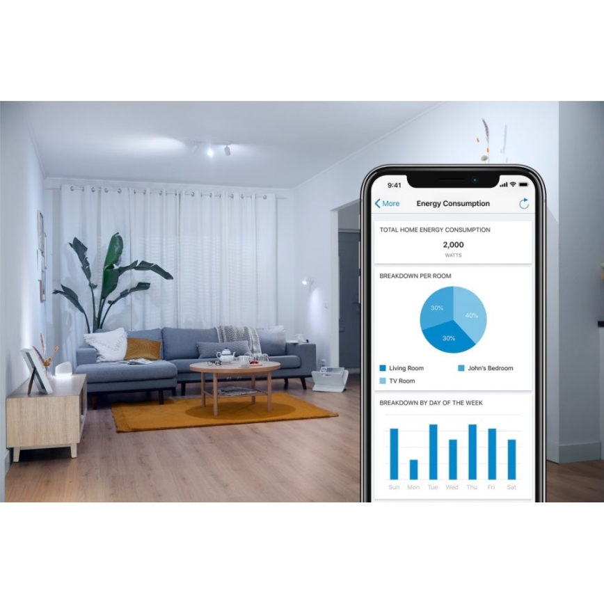 Bombilla LED regulable FILAMENT A60 E27/6,7W/230V 2700-6500K CRI 90 Wi-Fi - WiZ