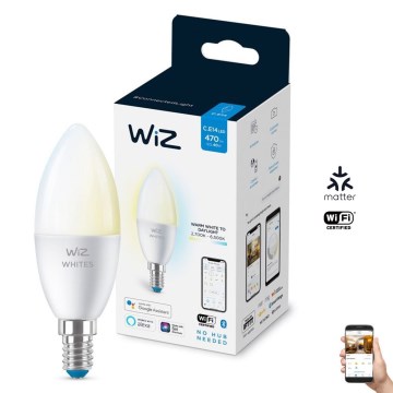 Bombilla LED regulable C37 E14/4,9W/230V 2700-6500K CRI 90 Wi-Fi - WiZ