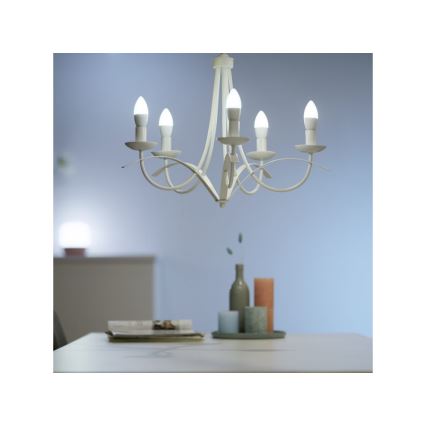Bombilla LED regulable C37 E14/4,9W/230V 2700K CRI 90 Wi-Fi - WiZ