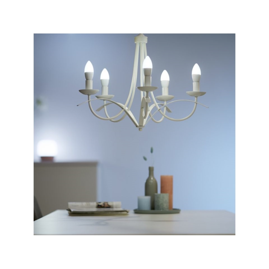Bombilla LED regulable C37 E14/4,9W/230V 2700K CRI 90 Wi-Fi - WiZ