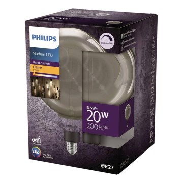Bombilla LED regulable de filamento G200 E27/6,5W/230V 1800K