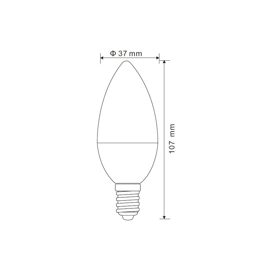 Bombilla LED regulable E14/5W/230V 3000K - Globo