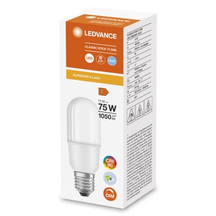 Bombilla LED regulable E27/11W/230V 6500K CRI 90 - Osram
