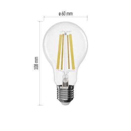 Bombilla LED regulable FILAMENT A60 E27/11W/230V 4000K