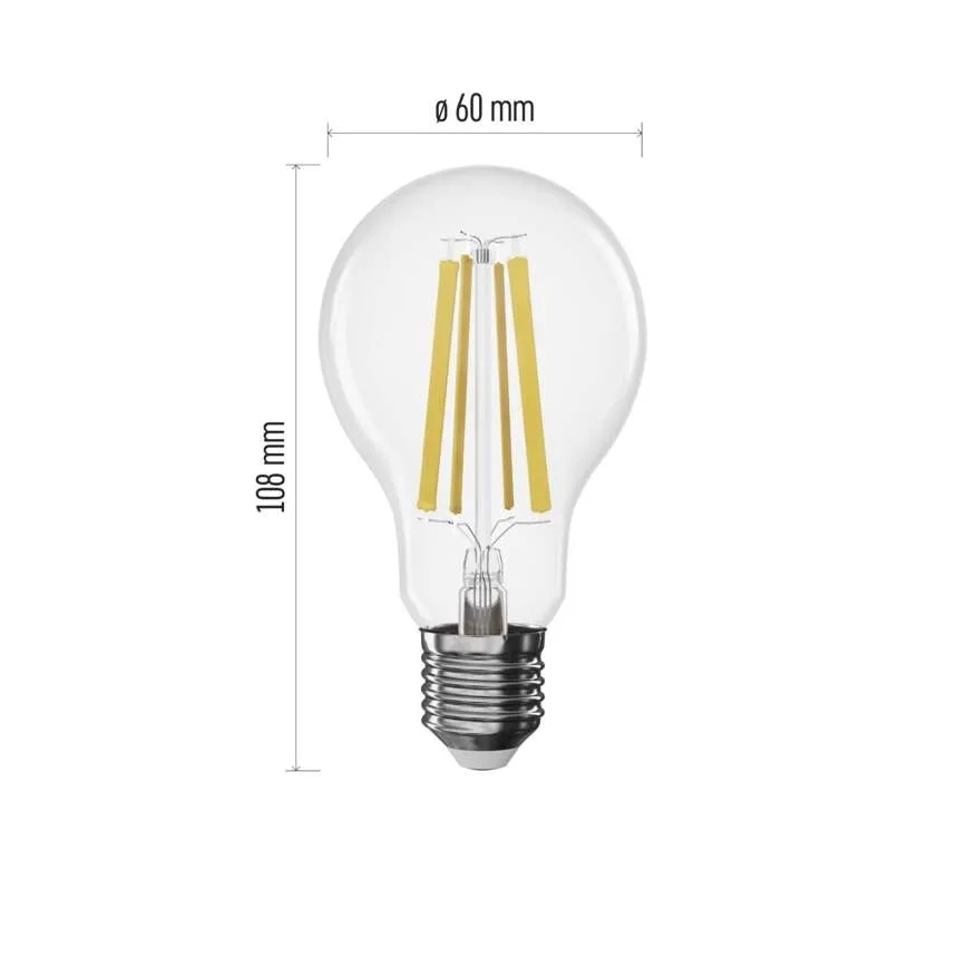 Bombilla LED regulable FILAMENT A60 E27/11W/230V 4000K