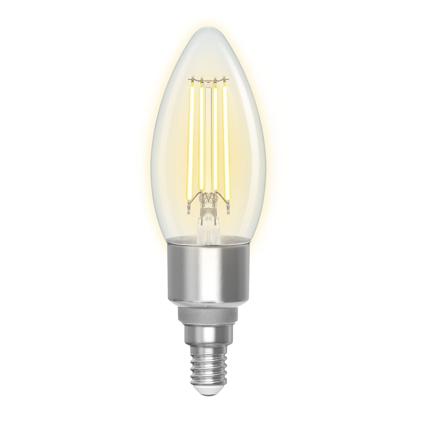 Bombilla LED regulable FILAMENT C35 E14/4,5W/230V 2700-6500K Wi-Fi - Aigostar