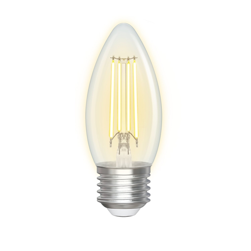 Bombilla LED regulable FILAMENT C35 E27/4,5W/230V 2700-6500K Wi-Fi - Aigostar