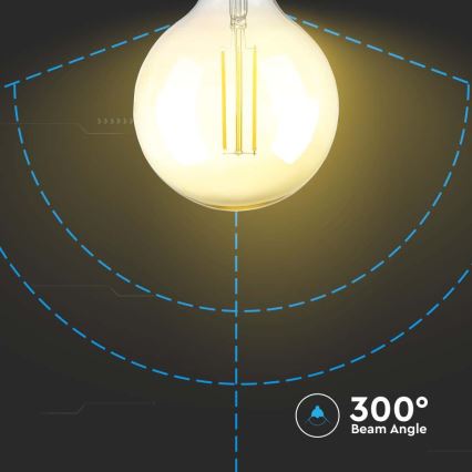 Bombilla LED regulable FILAMENT G125 E27/8W/230V 2200K