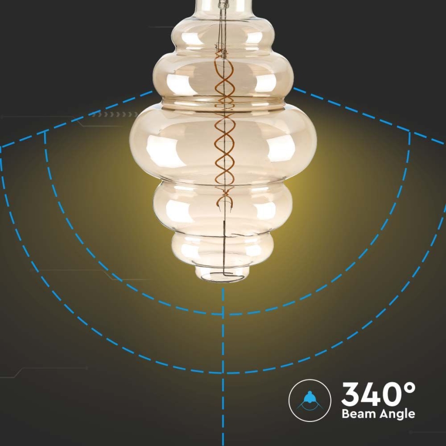 Bombilla LED regulable FILAMENT S200 E27/8W/230V 1800K
