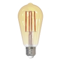 Bombilla LED regulable FILAMENT VINTAGE ST64 E27/12W/230V 2000K